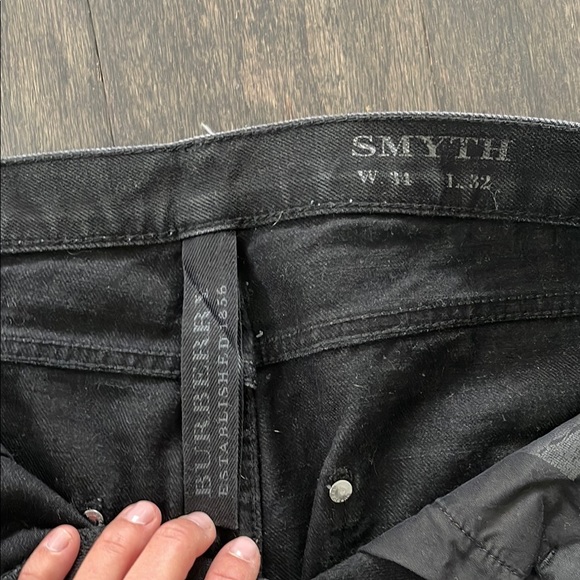 Men’s Burberry Black Straight Jeans Classic Style - Picture 2 of 3